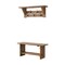 Alaterre Furniture Bethel Acacia Wood 40"W Bench and Coat Hook with Shelf ANTR032930 - alternate 3